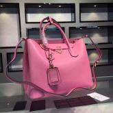 Prada BN2756 BN2775 Saffiano Cuir Pink Leather Tote CY00234