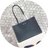 Replica Prada Etiquette Calf Leather Tote 1bg122 Marine Blue CY00237