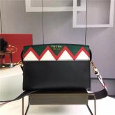 Designer Prada Esplanade Bag 1BH049 Black With Red CY00267