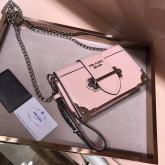 Prada Cahier Leather Clutch Bag 1bh018 Brushed Pink CY00287