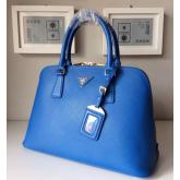 Prada Saffiano Leather Top-handle Bag Cobalt Blue CY00308