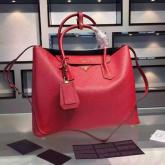 Prada BN2756 BN2775 Saffiano Cuir Red Leather Tote CY00310