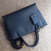 Designer Prada Monochrome Powder Navy Saffiano Leather Bag CY00385