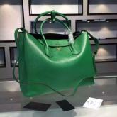 Prada BN2756 BN2775 Saffiano Cuir Green Leather Tote CY00396