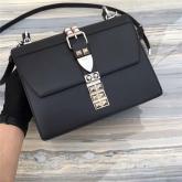 Replica Prada Elektra Calf Leather Shoulder Bag 1BA179 Black CY00400