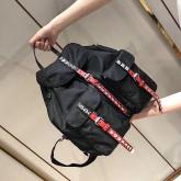 Prada Black Nylon Backpack 1BZ811 Red CY00464