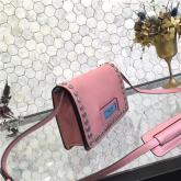 Prada Etiquette Fabric Pink Shoulder Bag 1BP006 CY00510