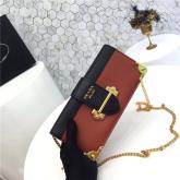 Replica Prada Cahier Terracotta Long Clutch With Chain Bag 1BF048 CY00522