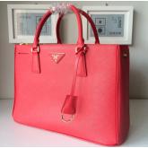 Replica Prada Classic Saffiano Leather Tote Bag Red CY00584