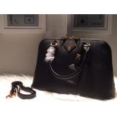 Designer Prada Saffiano Leather Top-handle Bag Black CY00601