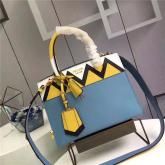 Prada Esplanade Bag 1BA046 Astral Blue With Sunny Yellow CY00609