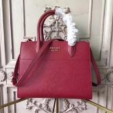 Prada Bibliotheque Bag Claret Red CY00674