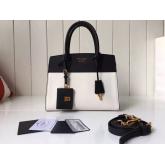 Prada Esplanade Saffiano & Leather Bag - Black & White CY00676