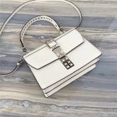 Prada Elektra Calf Leather Shoulder Bag 1BA179 White Replica CY00793