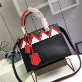 Replica Prada Esplanade Bag 1BA046 Green With Red CY00813