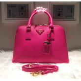 Prada Saffiano Leather Top-handle Bag Roxy Pink CY00875