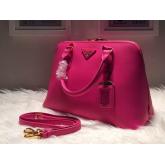 Prada Saffiano Leather Top-handle Bag Roxy Pink CY00875