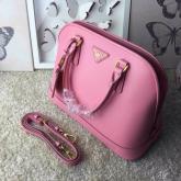 Prada 1BA567 Saffiano Leather Tote Bag BN2567 Pink CY00882