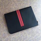 Prada Saffiano Leather Document Holder With Intarsia 2VN003 Red CY00940