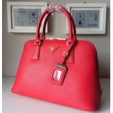 Designer Prada Saffiano Leather Top-handle Bag Red CY01014