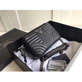 Replica Prada Diagramme Leather Cross-body Bag 1bh083 Black CY01177