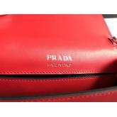 The Prada Plex Ribbon Geometric Red And Black Bag 1BD067 Replica CY01273