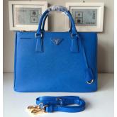 Prada Classic Saffiano Leather Tote Bag Cobalt Blue CY01309