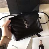 Replica YSL Saint Laurent Toy LouLou Strap Bag In Black "Y" Matelasse Leather 467072 CY00135