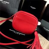 Replica YSL Monogram Saint Laurent Blogger Bag In Red Leather CY00147