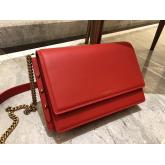 YSL Saint Laurent Zoe Bag In Red Calfskin Leather 513667 CY00242