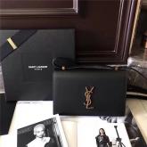 YSL Saint Laurent Medium Dylan Satchel In Black Calfksin CY00264