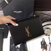 YSL Saint Laurent Medium Dylan Satchel In Black Calfksin CY00264