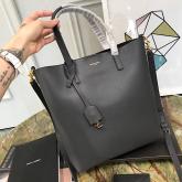 YSL Saint Laurent Shopping Toy Bag In Grey Leather 498612 CY00306