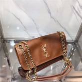 YSL Saint Laurent Small Niki Chain Bag In Cognac Leather Replica CY00330