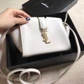 YSL Yves Saint Laurent Toy Cabas Bag In White CY00388