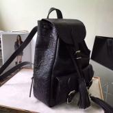 YSL Saint Laurent Monogram Crocodile-Embossed Leather Backpack CY00402