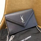 Replica YSL Saint Laurent Le Sept Chain Bag In Black Leather 5112620 CY00454