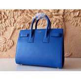 Designer YSL Saint Laurent Classic Small Sac De Jour In Royal Blue Leather CY00476