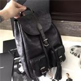 YSL Saint Laurent Small Festival Backpack In Black Crocodile Embossed Leather CY00483