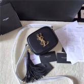 YSL Monogram Saint Laurent Blogger Bag In Black Leather With YSL Star Metal CY00501