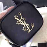 YSL Monogram Saint Laurent Blogger Bag In Black Leather With YSL Star Metal CY00501