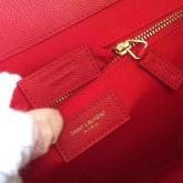 YSL Saint Laurent Classic Large College Monogram In Red Matelasse Leather Replica CY00550