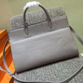 YSL Yves Saint Laurent Medium Cabas Rive Gauche Bag In Grey CY00634