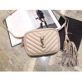 YSL Saint Laurent Lou Belt Bag In Quilted Leather Nude CY00696