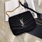 Replica YSL Saint Laurent Sulpice Small In Matelasse Leather Black CY00761