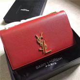 YSL Medium Kate Monogram Saint Laurent Satchel In Red 470428 CY00886