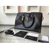 Designer YSL Yves Saint Laurent Cabas Y Calfskin Black Leather Tote Bag CY00947