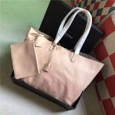 Replica YSL Large Shopping Saint Laurent Tote Bag In Pale Brush Leather 394195 CY00972