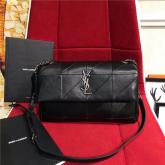 YSL Saint Laurent Medium West Hollywood Bag In Black Patchwork Leather CY01005