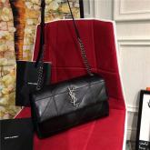 YSL Saint Laurent Medium West Hollywood Bag In Black Patchwork Leather CY01005